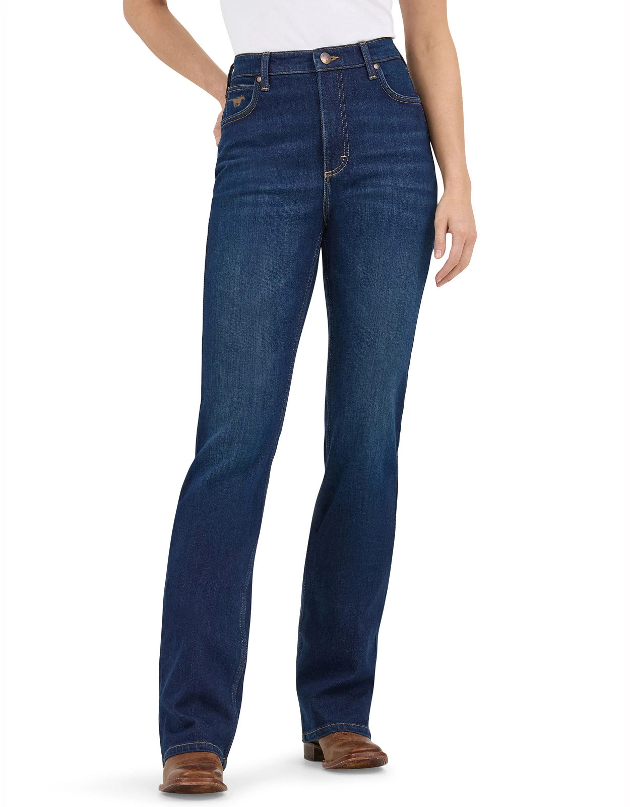 Wrangler Women's Rodeo Stretch High Rise Regular Fit Boot Cut Jeans - Kayla
