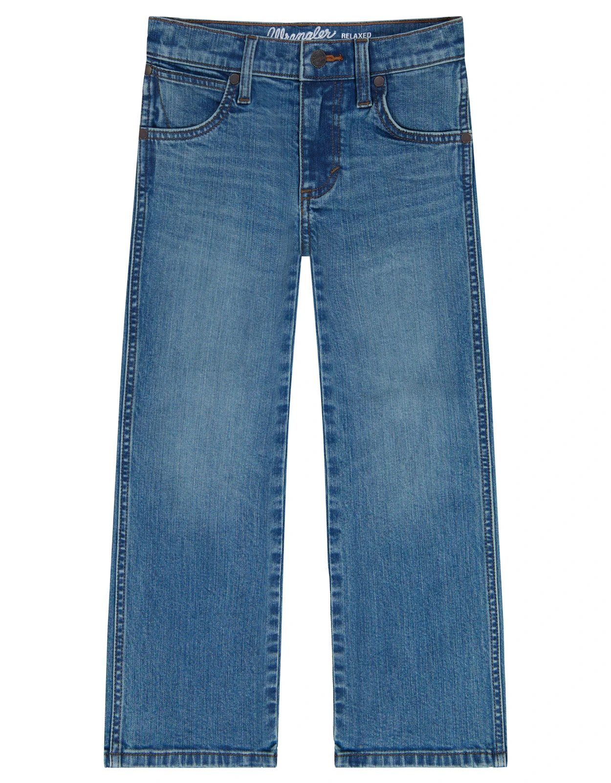 Wrangler Boys' Retro Stretch Low Rise Relaxed Fit Boot Cut Jeans (Sizes 2T-18) - Bowden