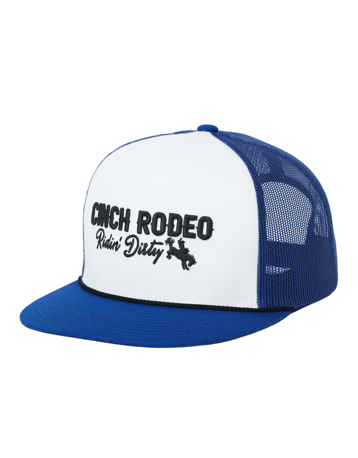 Cinch FLEXFIT "Ridin Dirty" Snapback Solid Logo Cap - Blue/White