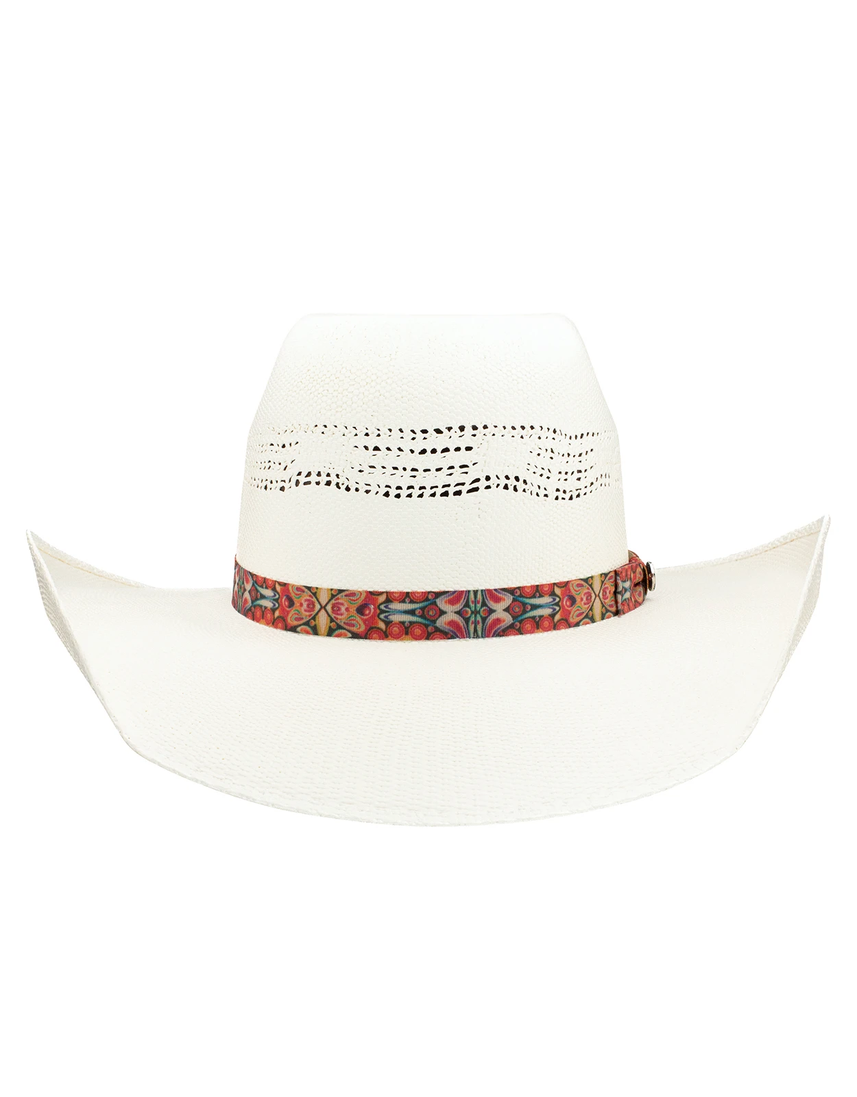 Hooey Kids' Rocker Jr Bangora Straw Brick Crown Cowboy Hat - Natural