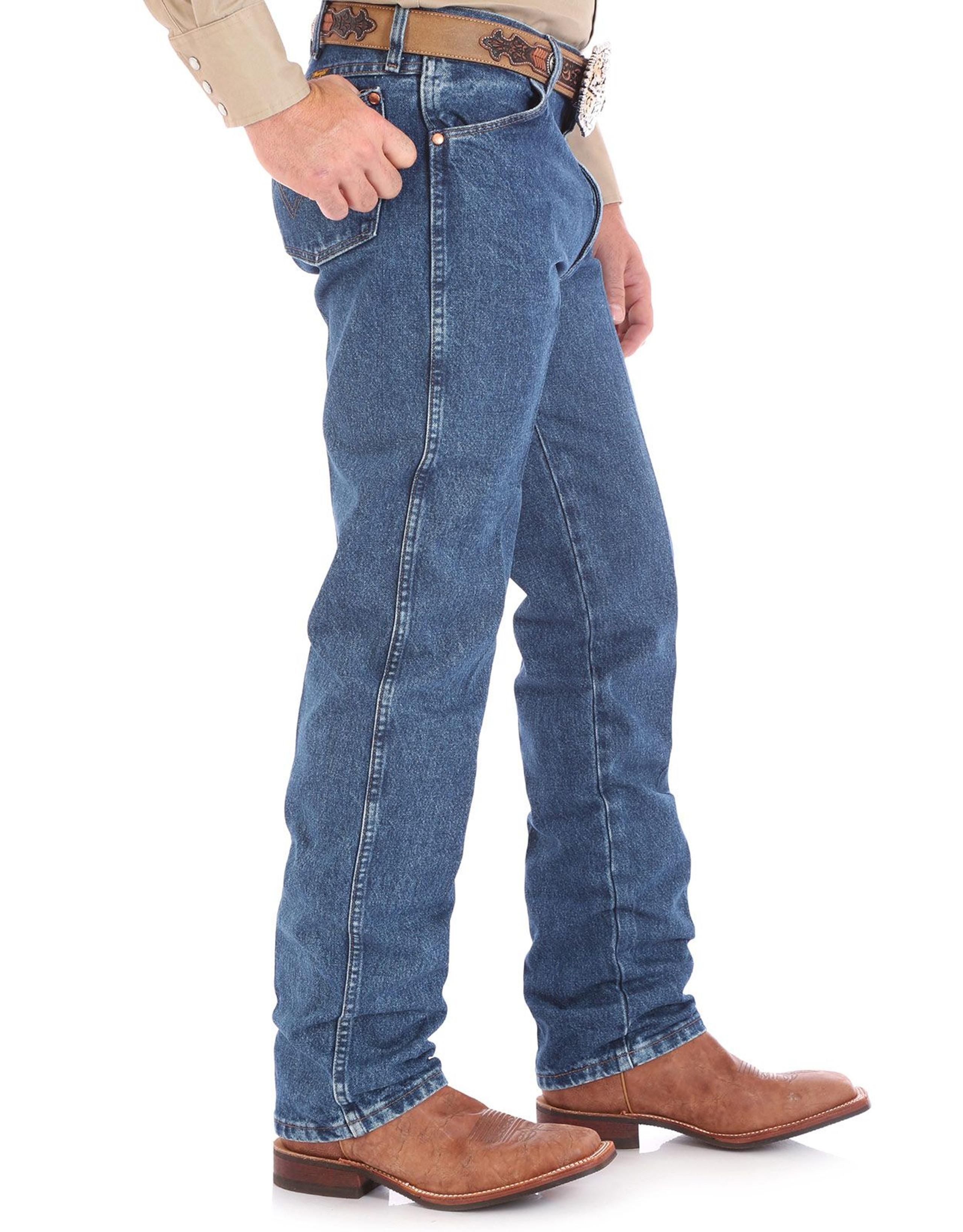Wrangler Men's 13 Original High Rise Regular Fit Boot Cut Jeans ...