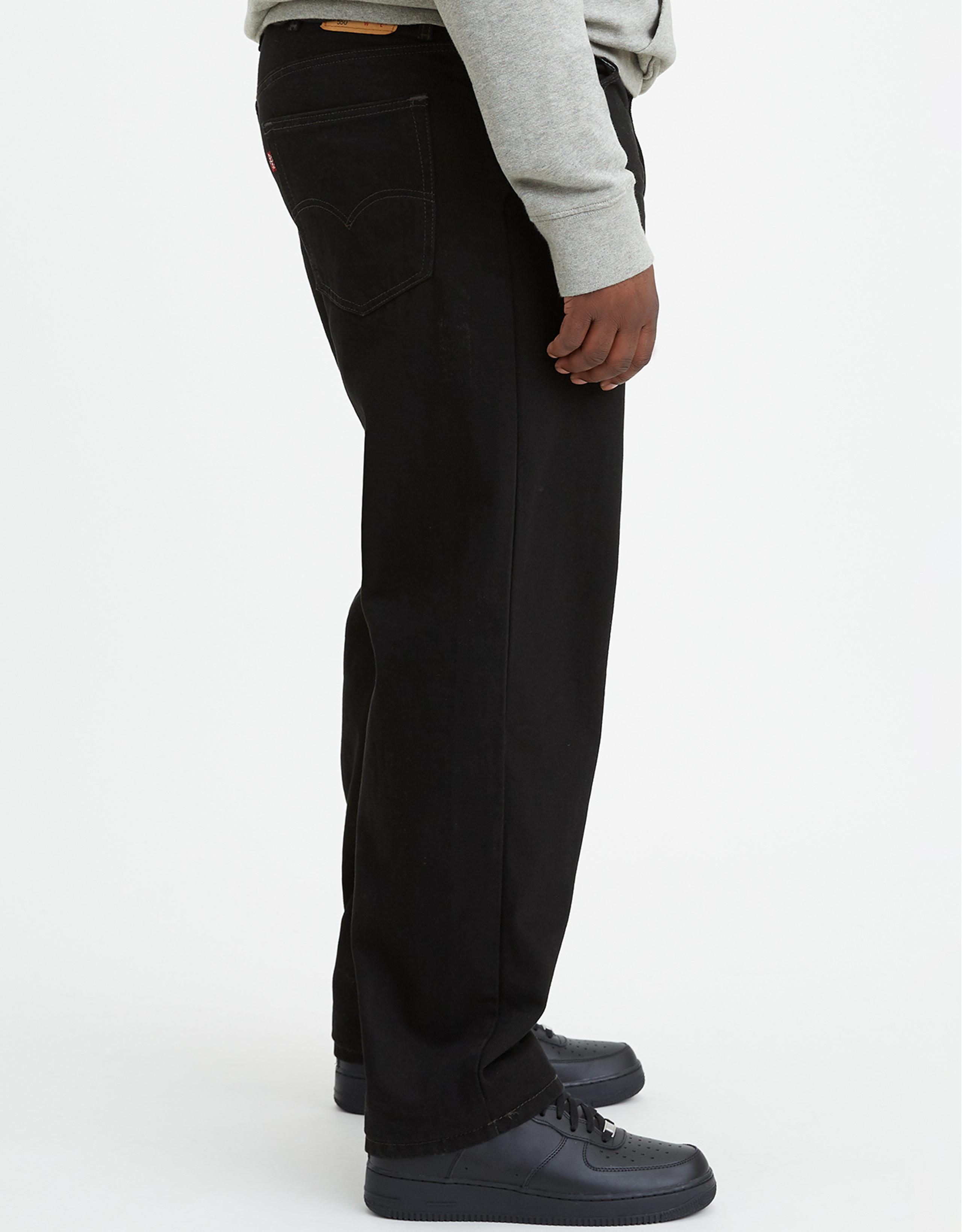 Levi's Men's 550 Relaxed Mid Rise Relaxed Fit Tapered Leg Jeans Black (Big & Tall)