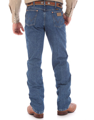 Wrangler Men's 13 Original High Rise Regular Fit Boot Cut Jeans - White