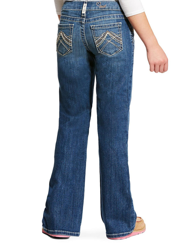 Ariat Women's R.E.A.L. Stretch Mid Rise Slim Fit Boot Cut Jeans - Spitfire