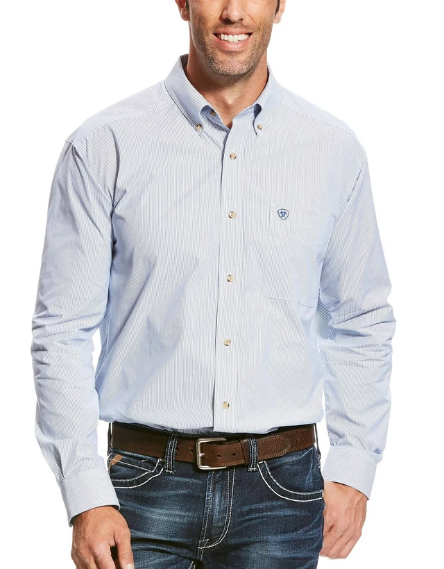 Camiseta De Manga Larga ARIAT Para Hombre - Algodón Y Poliéster, Cómoda Y Casual Con Logo