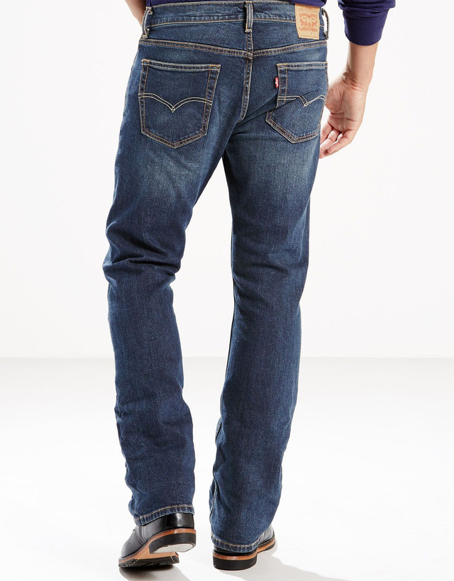 Levi's 505 Men's Regular Fit Jean Shorts - Premium Cotton Dark Denim Stonewash - Multiple Sizes