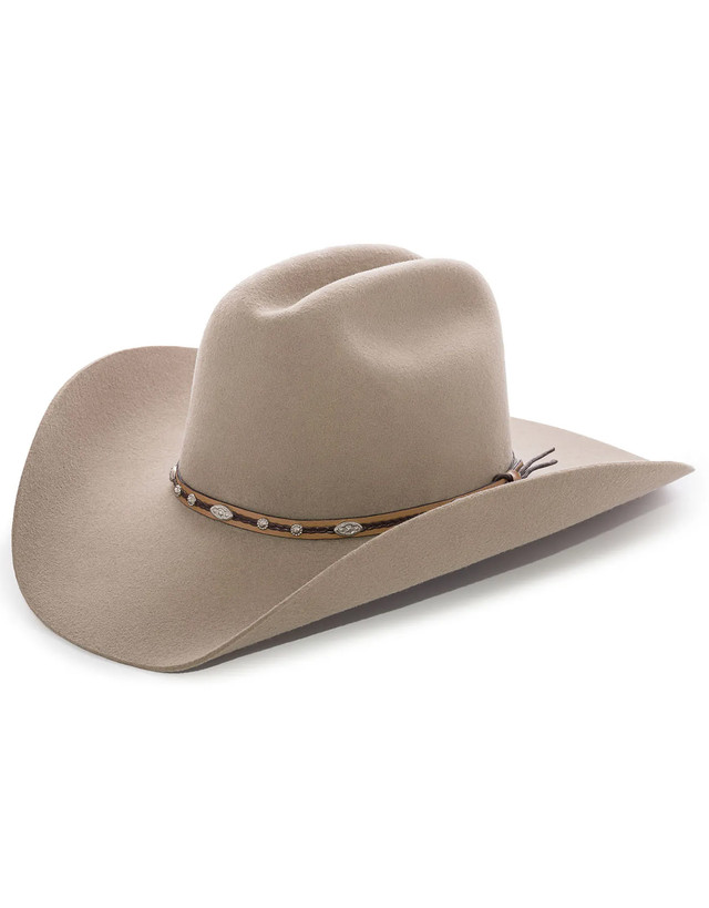 Master Hatters Waco 3X Wool Rider Crown Cowboy Hat - Silverbelly