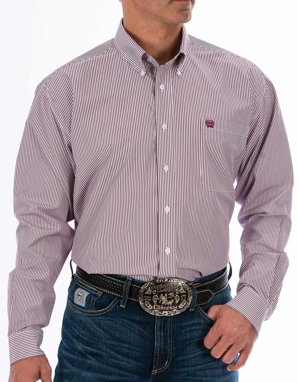 Cinch Men's Long Sleeve Solid Button Down Shirt - Grey