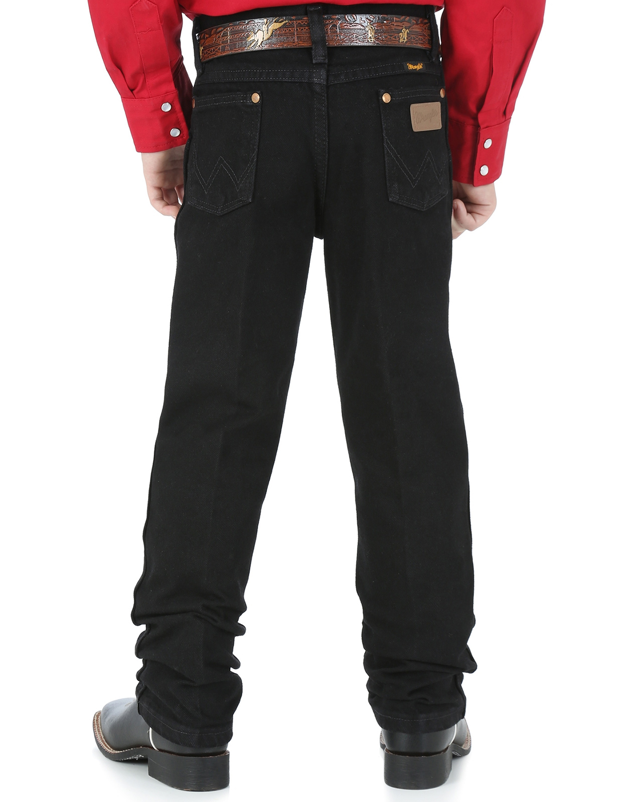 Wrangler Boy's 13 Original High Rise Regular Fit Boot Cut