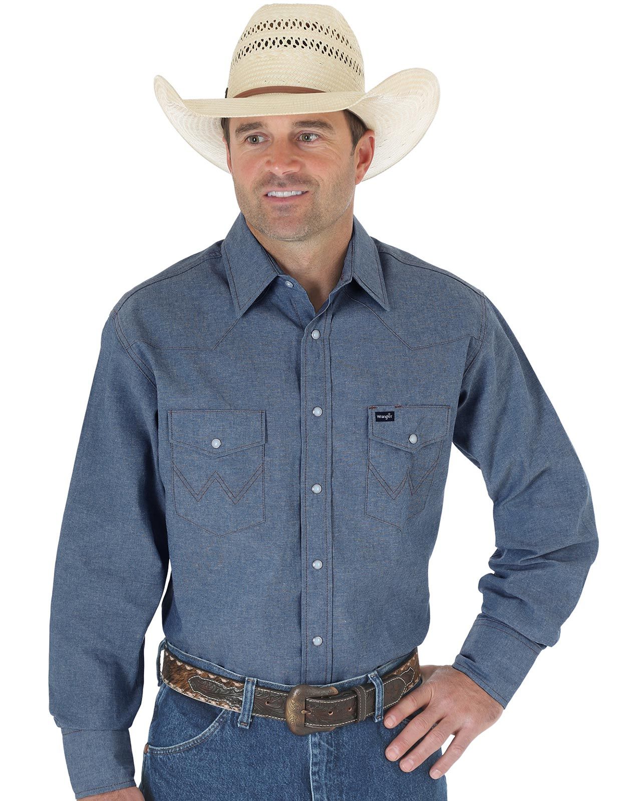 wrangler chambray shirts