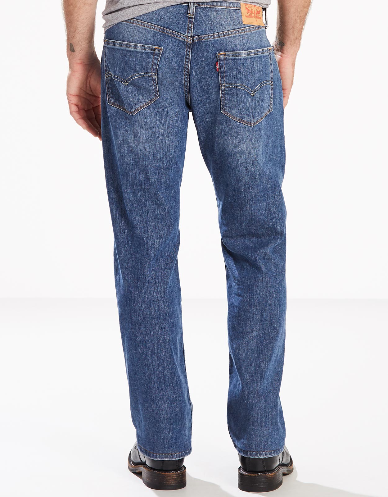 Levi's Men's 559 Relaxed Straight Stretch Low Rise Relaxed Fit Straight Leg  Jeans - Steely Blue (Big & Tall)