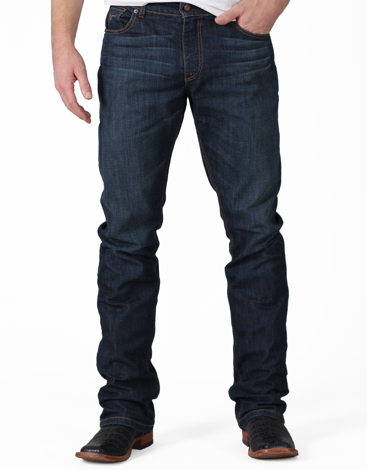 Kimes Ranch Men's Roger Stretch Low Rise Slim Fit Boot Cut