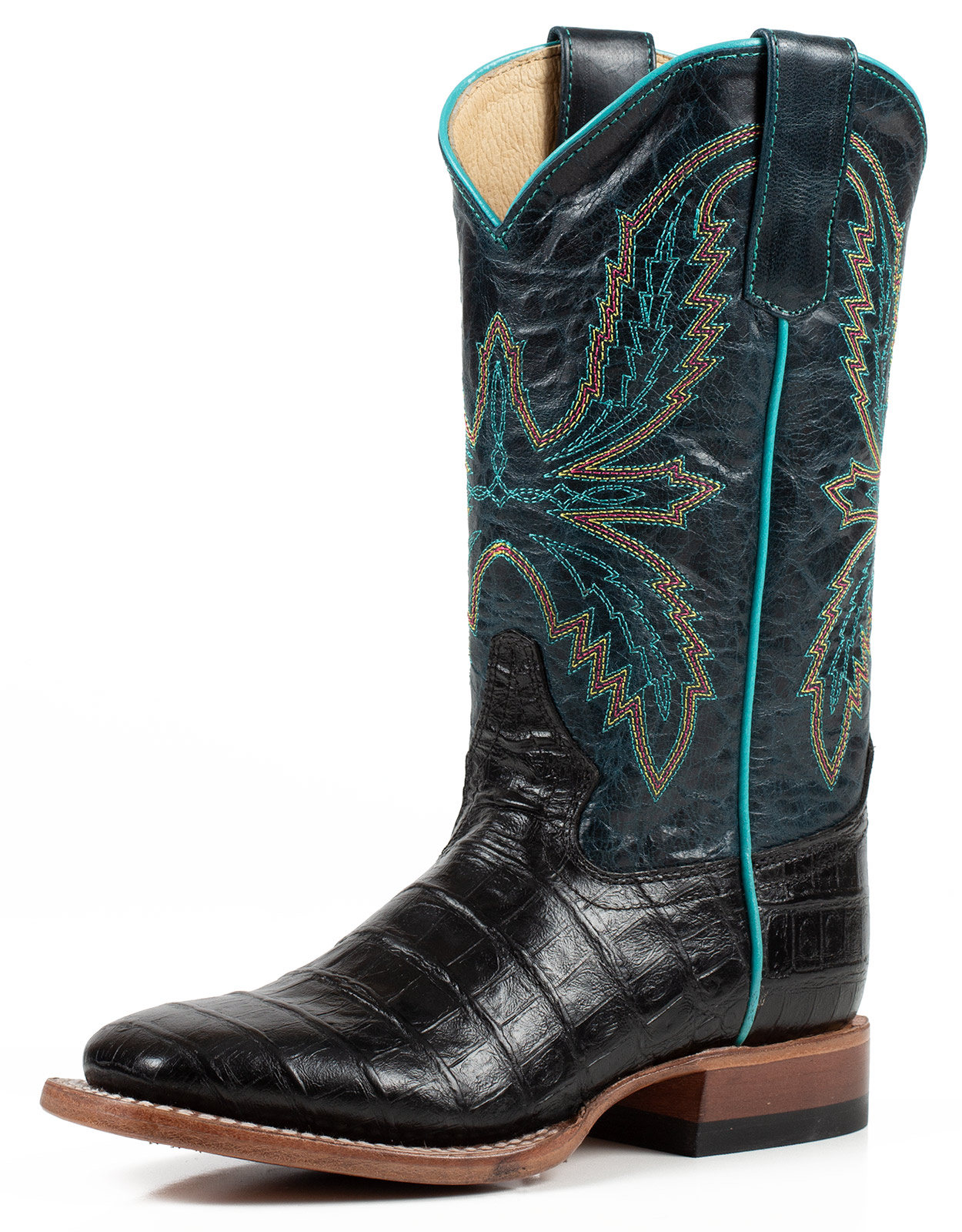 cocoanne Anderson Bean | Black Lux Hornback Caiman Boot – Outpost