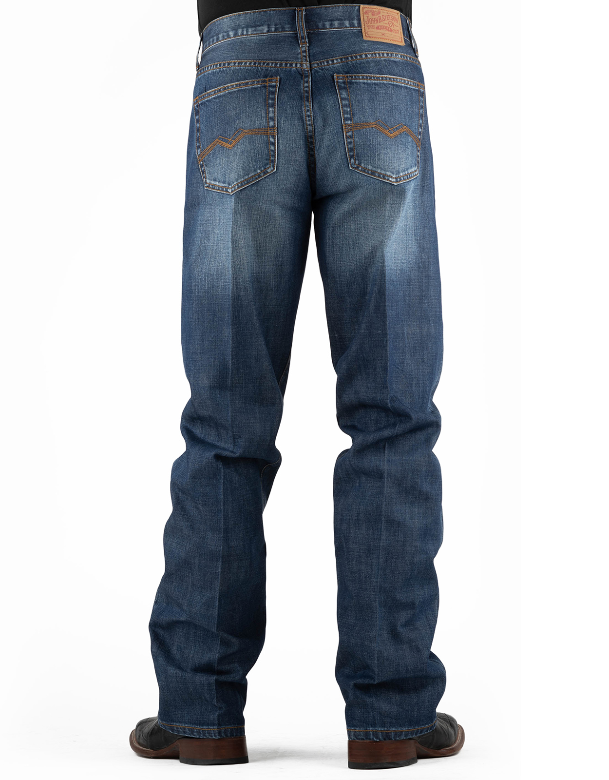 Stetson Men's 1312 Modern Low Rise Relaxed Fit Boot Cut Jeans
