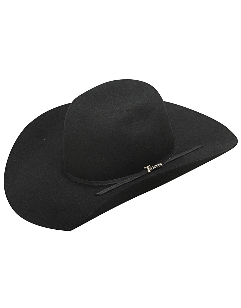 23-24 noah crown twister xx 152.5 美品 Twister Kids' Wool Bull Rider Crown Cowboy Hat - Black