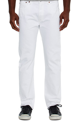 Slim Fit Men Plain White Jeans at Rs 599/piece in New Delhi | ID:  19651025962