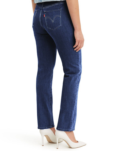 Levi's Women's Classic Straight Stretch Mid Rise Easy Fit