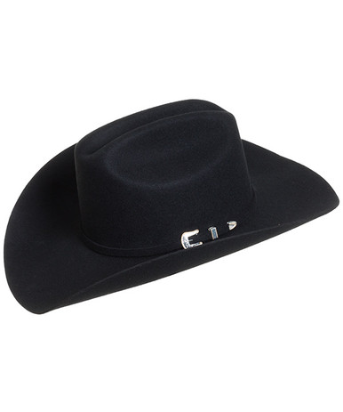Stetson Oak Ridge 3X Wool Felt Cowboy Hat - Black
