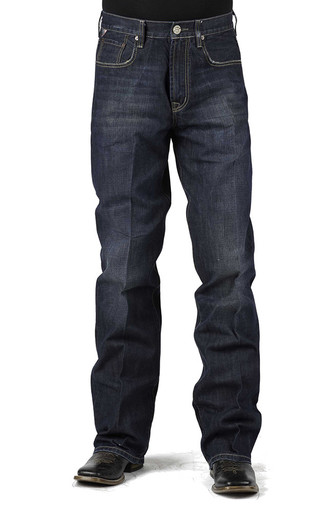Stetson Men's 1312 Modern Fit Low Rise Relaxed Fit Boot Cut Jeans