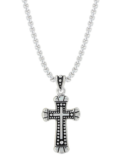 American West Classics Sterling Silver Cross Enhancer, Size null, Orange Spiny