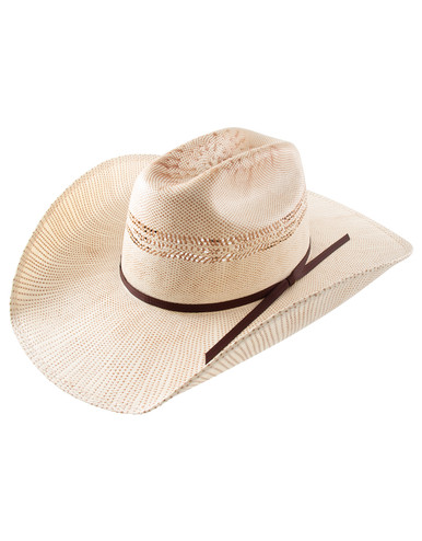 Twister Kids' Bangora Straw Cattleman Crown Cowboy Hat - Tan