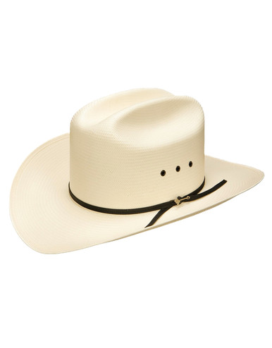 Stetson Spartan 10X Straw Cattleman Crown Cowboy Hat - Natural