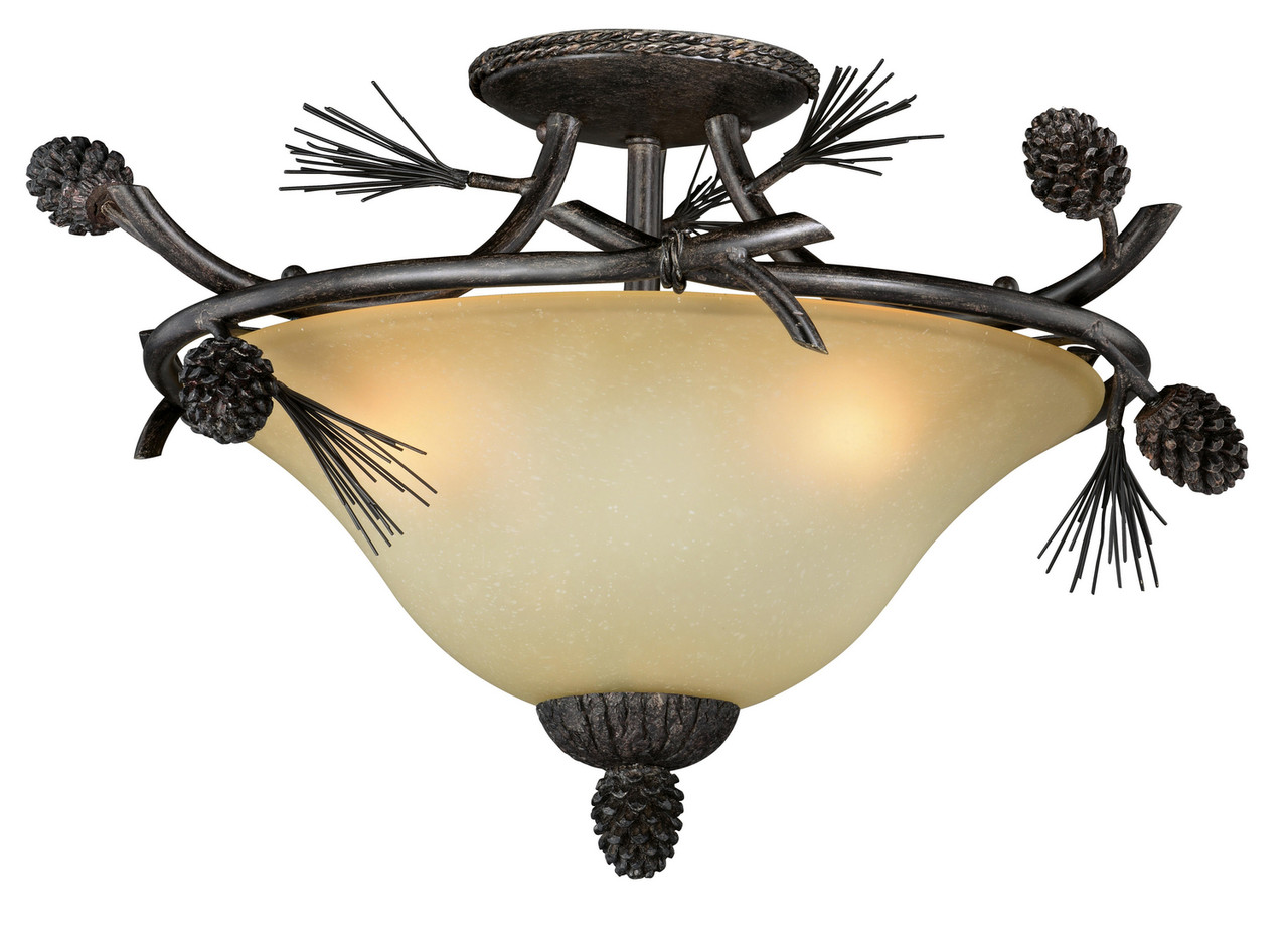 Vaxcel Sierra Semi Flush Mount - Thumbnail 2