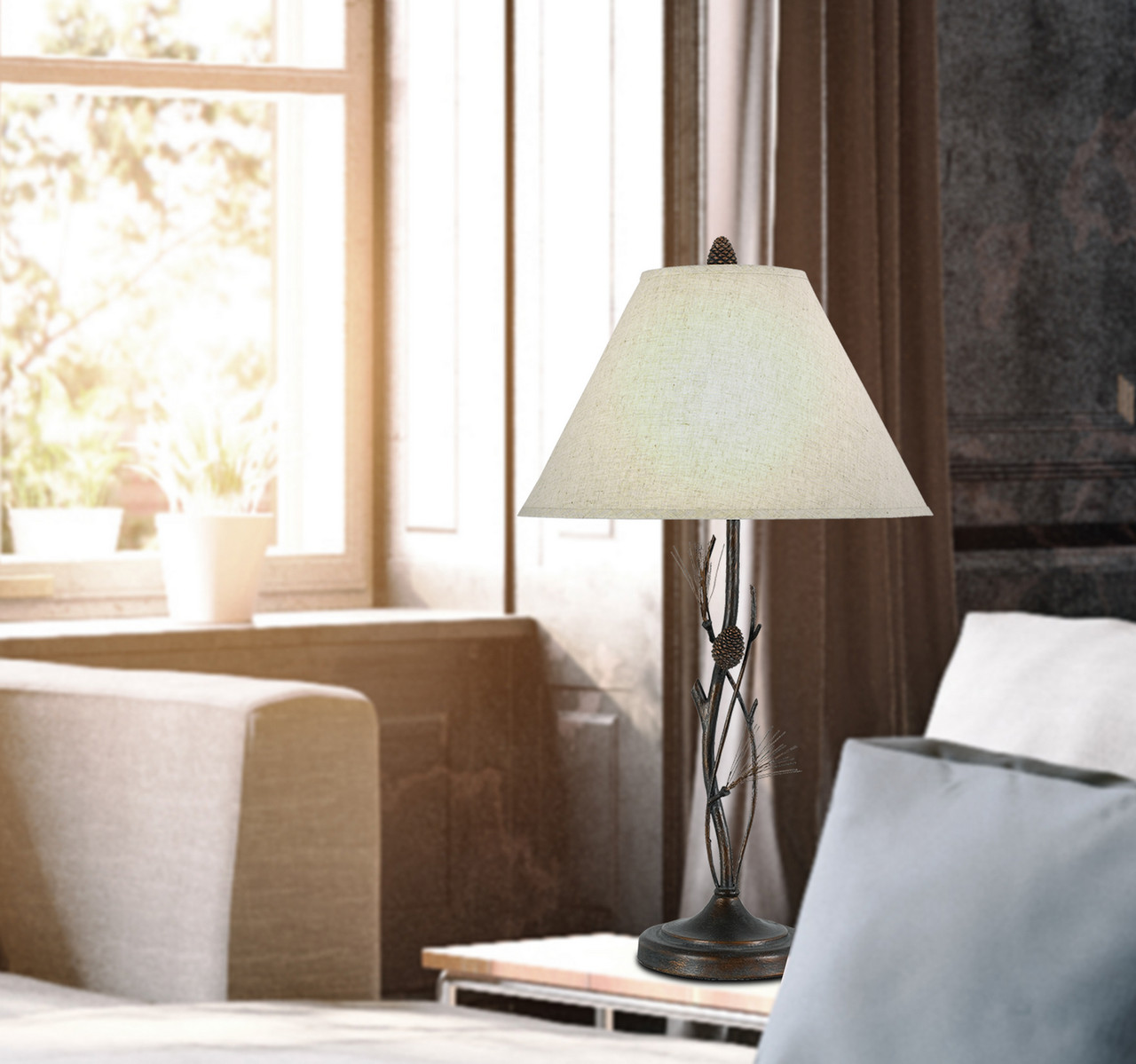 Cal Lighting Pine Table Lamp - Thumbnail 5