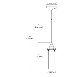Fulton One Light Mini Pendant (66326/1)