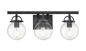 Innovations - 416-3W-WZ-G204-6 - Three Light Bath Vanity - Downtown Urban - Weathered Zinc