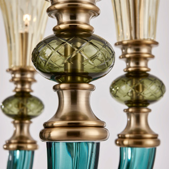 Tinta Six Light Chandelier (043670-044-GLMULTI)