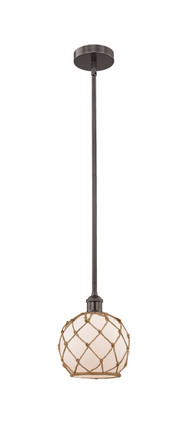 manufacturer_finish:Oil Rubbed Bronze|manufacturer_glass:White Glass with Brown Rope|light_output:220.00lm|color_temperature:2200K|cri:99