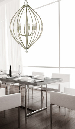 Dewdrop Six Light Foyer Chandelier (4346)