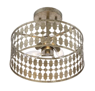 Msemi Three Light Semi-Flush Mount (M60038OG)