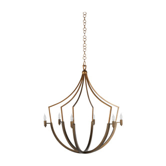 Gabby - SCH-168000 - Six Light Chandelier - Skei - Aged Brass/Clean Antique Gold