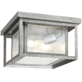 Generation Lighting - 78027-57 - Two Light Outdoor Flush Mount - Hunnington - Weathered Pewter Generation Lighting - 78027-57 - Two Light Outdoor Flush Mount - Hunnington - Weathered Pewter