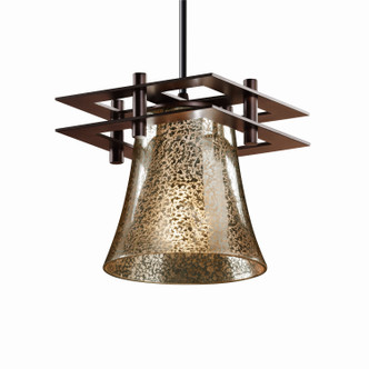 Justice Designs - FSN-8165-20-MROR-DBRZ-BKCD-LED1-700 - One Light Pendant - Metropolis