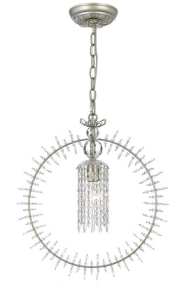 Crystorama - 9820-SL - One Light Mini Chandeliers - Grace - Silver Leaf
