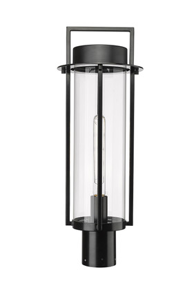 Millennium - 10531-PBK - One Light Outdoor Post Lantern - Russell - Powder Coated Black