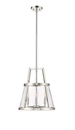 Millennium - 13604-PN - Four Light Pendant - Edelweiss - Polished Nickel