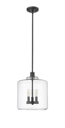 Millennium - 46933-MB - Three Light Pendant - Asheville - Matte Black