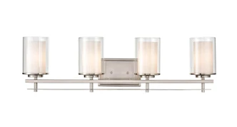 Millennium - 5504-BN - Four Light Wall Sconce - Huderson - Brushed Nickel
