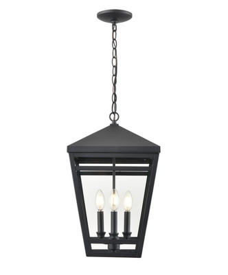 Millennium - 82105-TBK - Three Light Outdoor Lantern - Seager - Textured Black