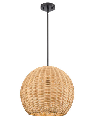 Millennium - 9028-NAT - One Light Pendant - Elise - Matte Black