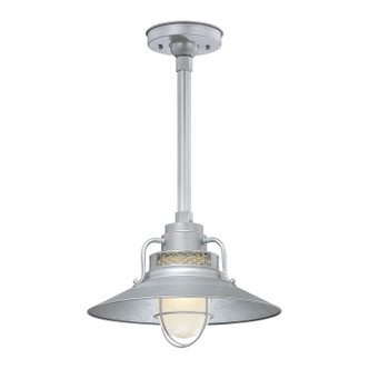Millennium - RRRS14-GA - One Light Pendant - R Series - Galvanized