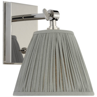 manufacturer_finish:Polished Nickel|manufacturer_glass:2.75 x 6 x 5 Blue Linen Pleated