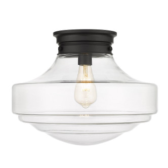 Ingalls One Light Semi-Flush Mount (0508-LSF BLK-CLR)