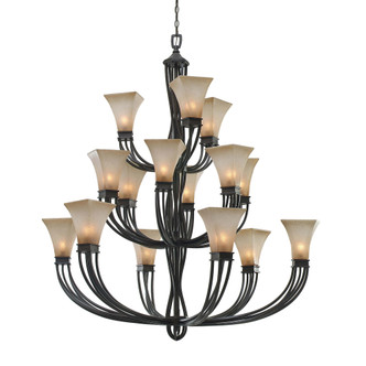 Golden - 1850-15L RT - 15 Light Chandelier - Genesis - Roan Timber