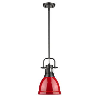Duncan BLK One Light Pendant (3604-S BLK-RD)