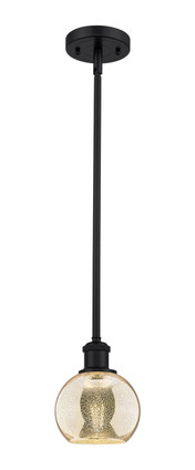 Innovations - 516-1S-BK-G128-6 - One Light Mini Pendant - Ballston - Matte Black
